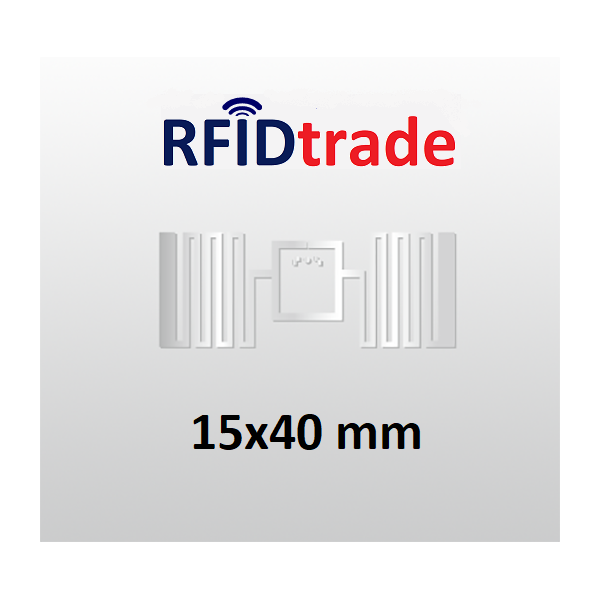 Etichetta Tag RFID UHF RAIN 15 X 40 Mm Inlay - Impinj Monza R6 - RFID Trade